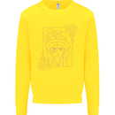 Virgo Steampunk Zodiac Star Sign Astrological Kids Sweatshirt Jumper Yellow