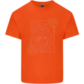 Virgo Steampunk Zodiac Star Sign Astrological Kids T-Shirt Childrens Orange
