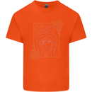 Virgo Steampunk Zodiac Star Sign Astrological Kids T-Shirt Childrens Orange