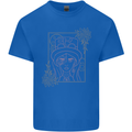 Virgo Steampunk Zodiac Star Sign Astrological Kids T-Shirt Childrens Royal Blue