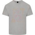 Virgo Steampunk Zodiac Star Sign Astrological Kids T-Shirt Childrens Sports Grey