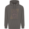 Virgo Steampunk Zodiac Star Sign Astrological Mens 80% Cotton Hoodie Charcoal