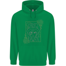 Virgo Steampunk Zodiac Star Sign Astrological Mens 80% Cotton Hoodie Irish Green