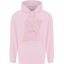 Virgo Steampunk Zodiac Star Sign Astrological Mens 80% Cotton Hoodie Light Pink