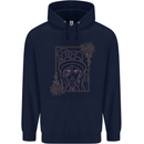 Virgo Steampunk Zodiac Star Sign Astrological Mens 80% Cotton Hoodie Navy Blue