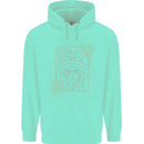 Virgo Steampunk Zodiac Star Sign Astrological Mens 80% Cotton Hoodie Peppermint