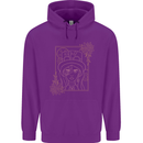 Virgo Steampunk Zodiac Star Sign Astrological Mens 80% Cotton Hoodie Purple