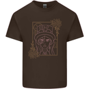 Virgo Steampunk Zodiac Star Sign Astrological Mens Cotton T-Shirt Tee Top Dark Chocolate