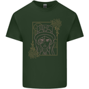 Virgo Steampunk Zodiac Star Sign Astrological Mens Cotton T-Shirt Tee Top Forest Green