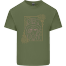 Virgo Steampunk Zodiac Star Sign Astrological Mens Cotton T-Shirt Tee Top Military Green