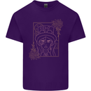 Virgo Steampunk Zodiac Star Sign Astrological Mens Cotton T-Shirt Tee Top Purple