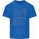 Virgo Steampunk Zodiac Star Sign Astrological Mens Cotton T-Shirt Tee Top Royal Blue