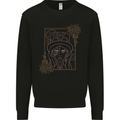 Virgo Steampunk Zodiac Star Sign Astrological Mens Sweatshirt Jumper Black