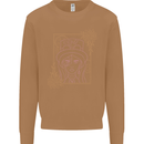 Virgo Steampunk Zodiac Star Sign Astrological Mens Sweatshirt Jumper Caramel Latte