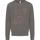 Virgo Steampunk Zodiac Star Sign Astrological Mens Sweatshirt Jumper Charcoal