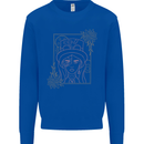 Virgo Steampunk Zodiac Star Sign Astrological Mens Sweatshirt Jumper Royal Blue