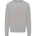 Virgo Steampunk Zodiac Star Sign Astrological Mens Sweatshirt Jumper Sports Grey
