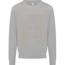 Virgo Steampunk Zodiac Star Sign Astrological Mens Sweatshirt Jumper Sports Grey