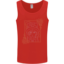 Virgo Steampunk Zodiac Star Sign Astrological Mens Vest Tank Top Red