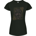 Virgo Steampunk Zodiac Star Sign Astrological Womens Petite Cut T-Shirt Black