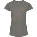 Virgo Steampunk Zodiac Star Sign Astrological Womens Petite Cut T-Shirt Charcoal