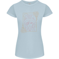 Virgo Steampunk Zodiac Star Sign Astrological Womens Petite Cut T-Shirt Light Blue