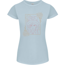 Virgo Steampunk Zodiac Star Sign Astrological Womens Petite Cut T-Shirt Light Blue