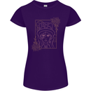 Virgo Steampunk Zodiac Star Sign Astrological Womens Petite Cut T-Shirt Purple