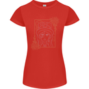 Virgo Steampunk Zodiac Star Sign Astrological Womens Petite Cut T-Shirt Red