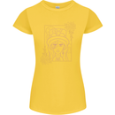 Virgo Steampunk Zodiac Star Sign Astrological Womens Petite Cut T-Shirt Yellow
