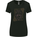 Virgo Steampunk Zodiac Star Sign Astrological Womens Wider Cut T-Shirt Black
