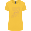 Virgo Steampunk Zodiac Star Sign Astrological Womens Wider Cut T-Shirt Yellow