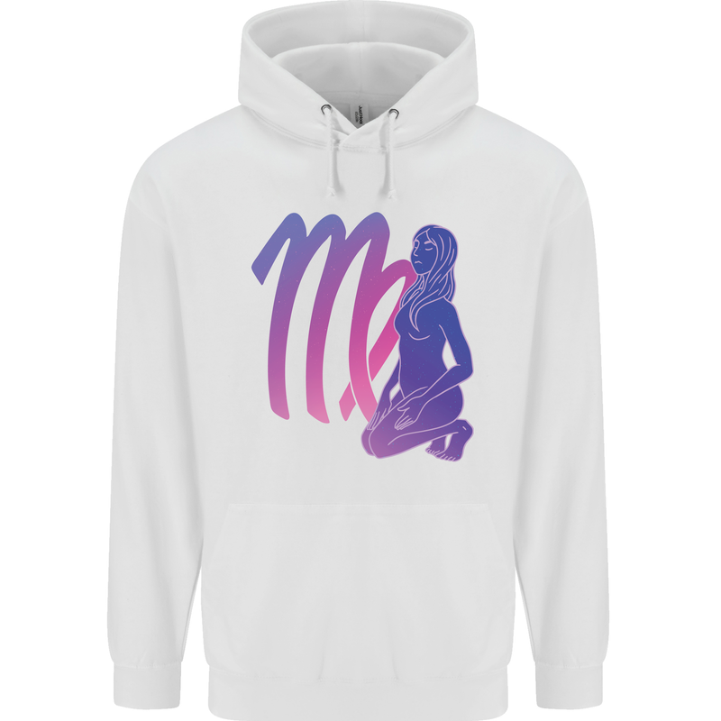 Virgo Woman Star Sign Astrological Zodiac Childrens Kids Hoodie White