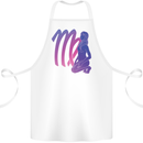 Virgo Woman Star Sign Astrological Zodiac Cotton Apron 100% Organic White