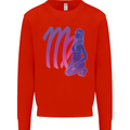 Virgo Woman Star Sign Astrological Zodiac Kids Sweatshirt Jumper Bright Red