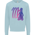 Virgo Woman Star Sign Astrological Zodiac Kids Sweatshirt Jumper Light Blue