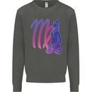 Virgo Woman Star Sign Astrological Zodiac Kids Sweatshirt Jumper Storm Grey
