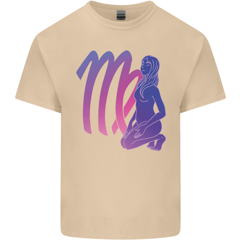 Virgo Woman Star Sign Astrological Zodiac Mens Cotton T-Shirt Tee Top Sand