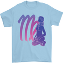Virgo Woman Star Sign Astrological Zodiac Mens T-Shirt 100% Cotton Light Blue