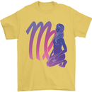 Virgo Woman Star Sign Astrological Zodiac Mens T-Shirt 100% Cotton Yellow