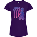 Virgo Woman Star Sign Astrological Zodiac Womens Petite Cut T-Shirt Purple