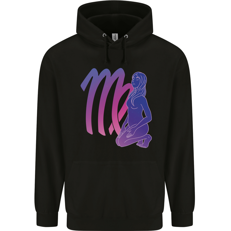 Virgo Woman Star Sign Zodiac Astrological Childrens Kids Hoodie Black
