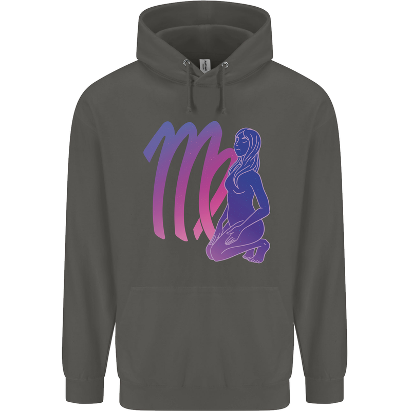 Virgo Woman Star Sign Zodiac Astrological Childrens Kids Hoodie Storm Grey