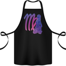Virgo Woman Star Sign Zodiac Astrological Cotton Apron 100% Organic Black