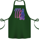 Virgo Woman Star Sign Zodiac Astrological Cotton Apron 100% Organic Forest Green