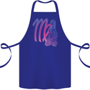 Virgo Woman Star Sign Zodiac Astrological Cotton Apron 100% Organic Royal Blue