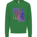Virgo Woman Star Sign Zodiac Astrological Kids Sweatshirt Jumper Irish Green