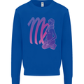 Virgo Woman Star Sign Zodiac Astrological Kids Sweatshirt Jumper Royal Blue