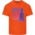 Virgo Woman Star Sign Zodiac Astrological Kids T-Shirt Childrens Orange