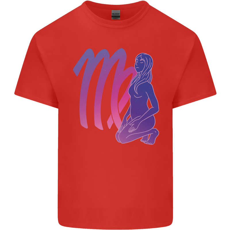 Virgo Woman Star Sign Zodiac Astrological Kids T-Shirt Childrens Red